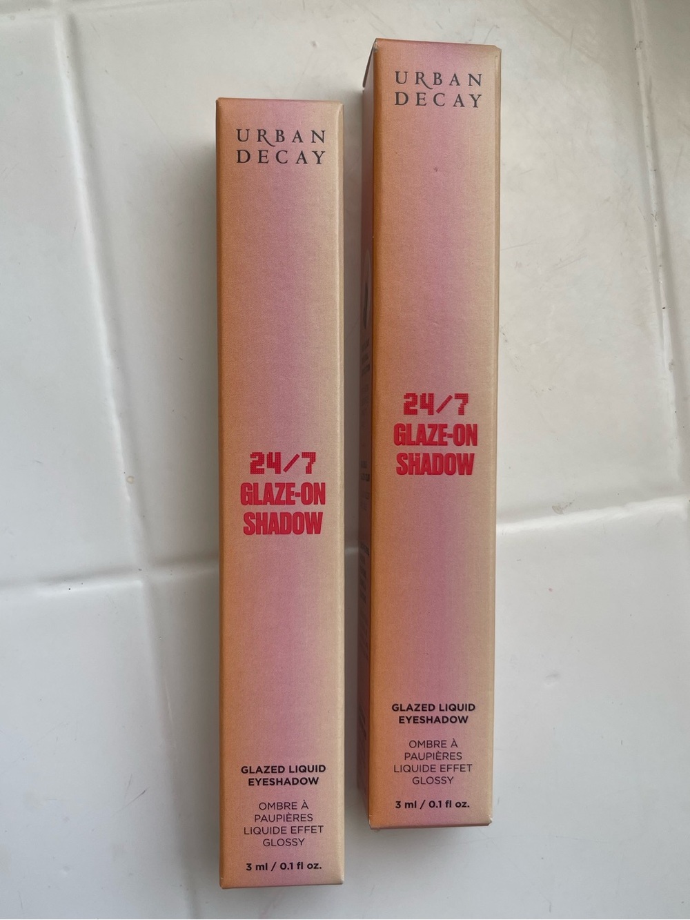 Urban Decay Glaze-On Shadow - Frost Boss & Silver Spooning